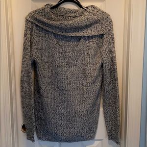 Cut Out Cowl Neck Sweater